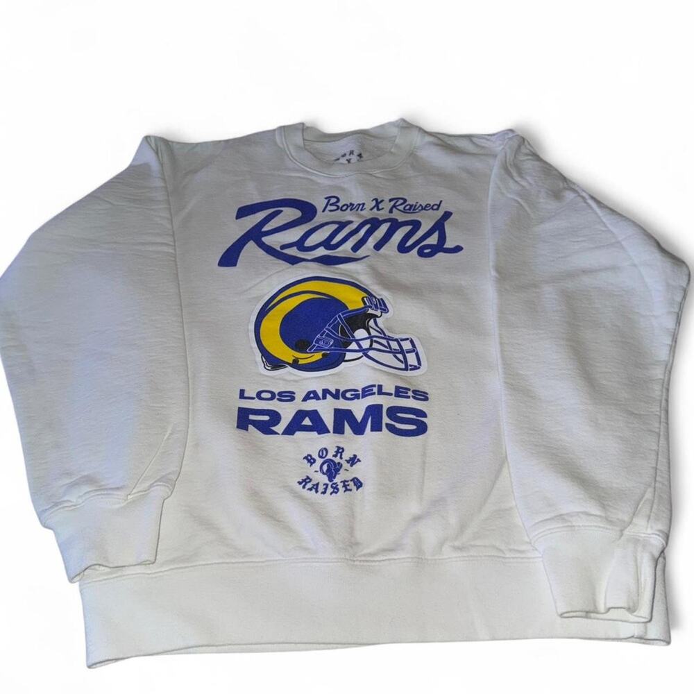 Born x Raised LA Rams Pullover Sweater